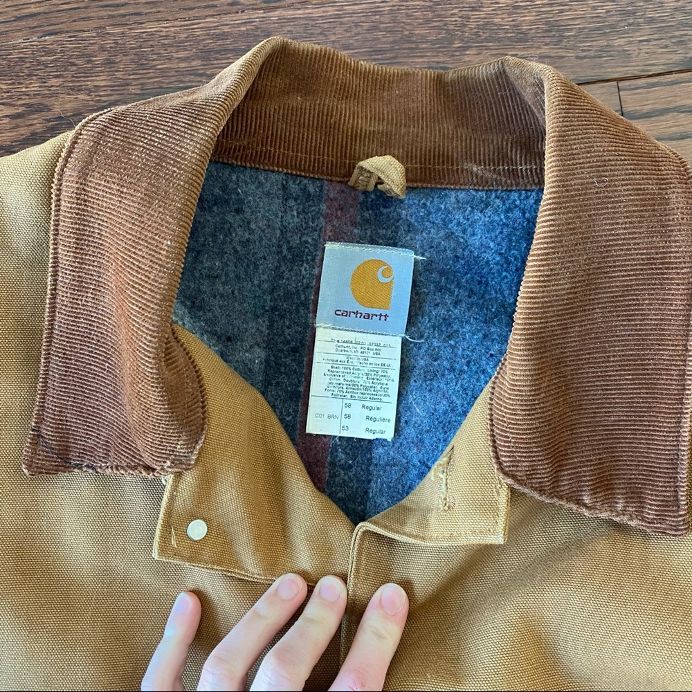 Vintage Carhartt Blanket Lined Duck Jacket - Picture 6 of 16